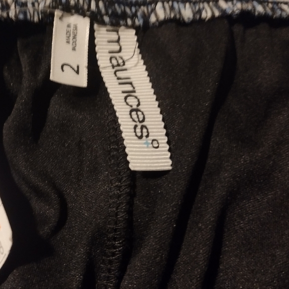 2 Pc:Tommy Bahama Silk Blouse Blue+ Maurices Skirt TAG, Tye, Tropical, XL - Picture 6 of 16